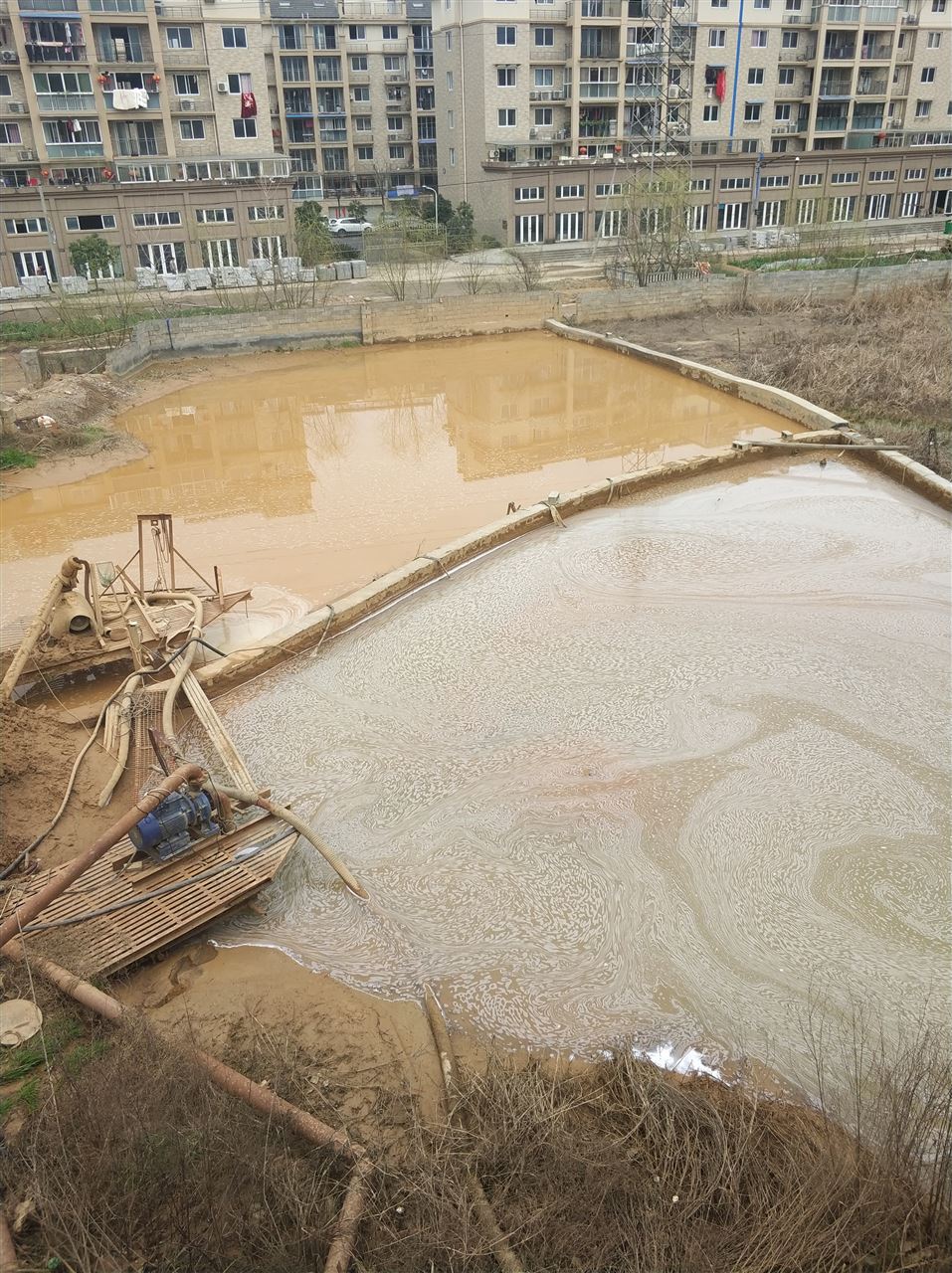 潜江经济开发区沉淀池淤泥清理-厂区废水池淤泥清淤